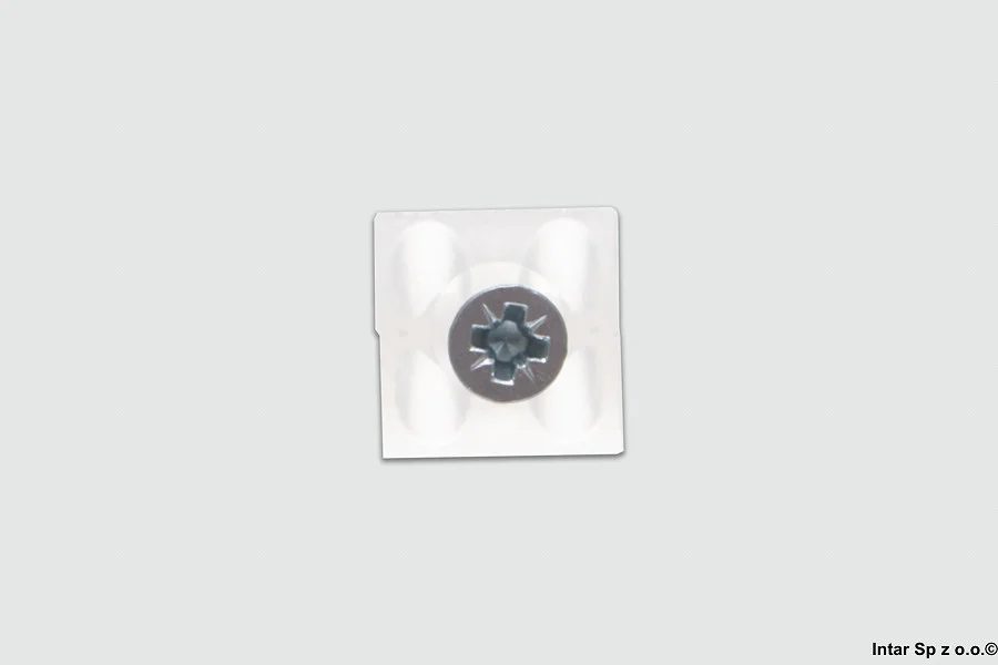 Stabilizator ścianki tylnej z wkrętem 3,5x16 mm, PL.06.3516.50, (op. 1000szt), Transparentny, PROAKCES Szybka dostawa