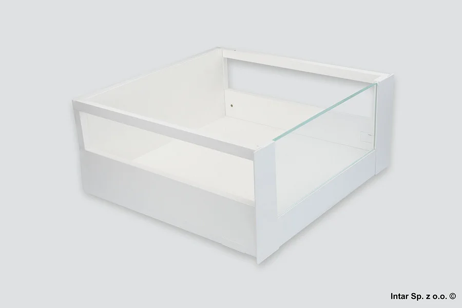 Komplet - Szuflada wewnętrzna MERIVOBOX, 424999, Wys. E+Reling, L=450 mm, 40kg., BAZA bez elementów frontowych, Szary Indium mat, BLUM Ostatnia szansa