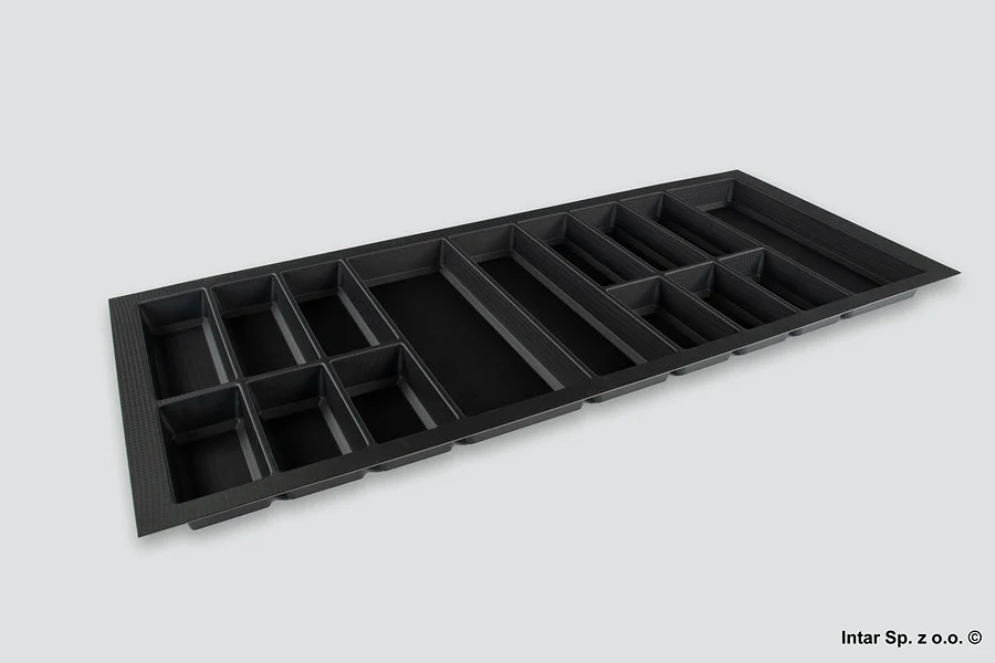 Tylko do końca tygodnia Wkład na sztućce CLASSICO-Kristall 1200, 07.6019.CL, 1140x490 mm, Czarny, PEKA