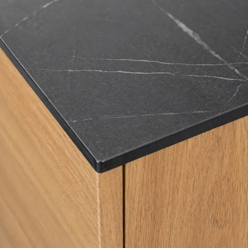 Darmowa dostawa Blat HPL pod umywalkę do szafki 125cm 125,5x50cm Grigia Pietra z otworami