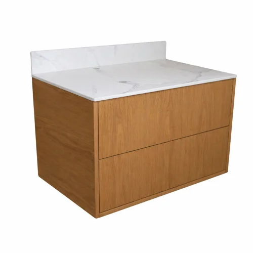 Blat łazienkowy HPL do szafki 90cm 90,5x46,5cmCalacatta z panelem 30cm Dostępne od ręki