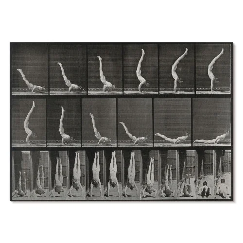 Plakaty do domu A3 Mężczyzna stojący na rękach autorstwa E. Muybridge’a Sprawdź teraz