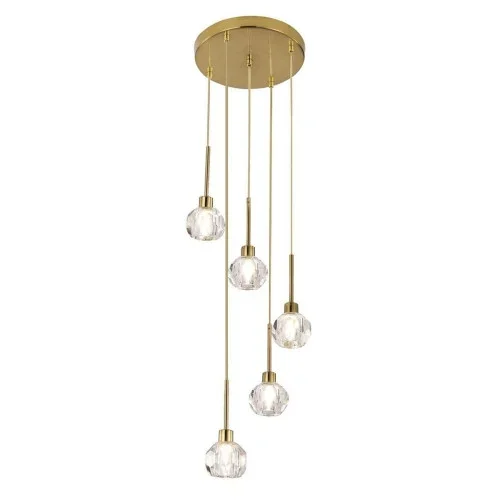 Lampa wisząca złota Kassia 5xG9x5W wym: 120x30x30 cm Rabalux Obniżka ceny