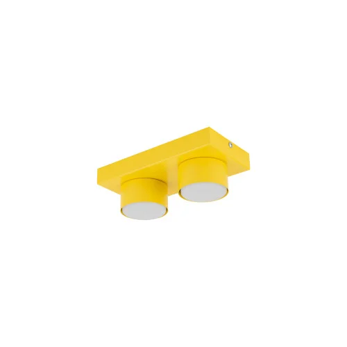Okazja Plafon Tk-Lighting Brix Żółta Lampa Sufitowa 2Xgx53 8W 3000K