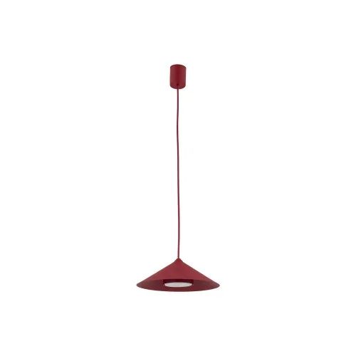Oferta limitowana Bordowa Lampa wisząca Tk Lighting Lume S Burgund 1Xgx53 stożek metalowy