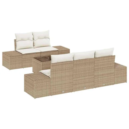 Zestaw Mebli Ogrodowych Wypoczynkowy Sofy Stolik Rattan Poduszki Na Patio Oferta czasowa