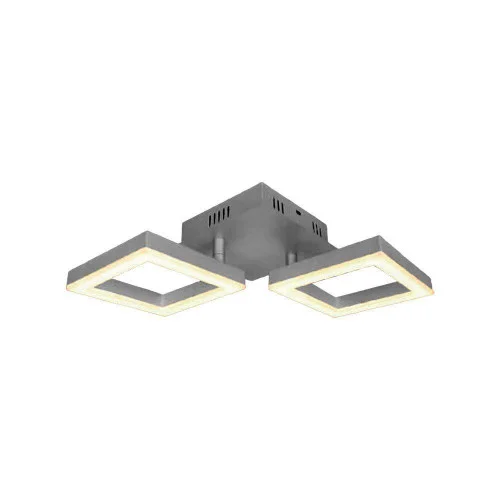 Szybka dostawa Lampa sufitowa VT-7786 szaro-aluminiowy LED 2x14W Ciepła biel 1490lm V-TAC